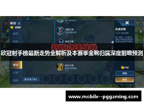 欧冠射手榜最新走势全解析及本赛季金靴归属深度前瞻预测 欧冠射手榜最新走势全解析及本赛季金靴归属深度前瞻预测